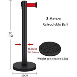 WBP04-Crowd Control Queue Barrier Post