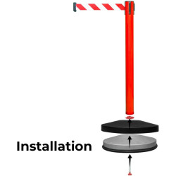 WBP01-Crowd Control Queue Barrier Post