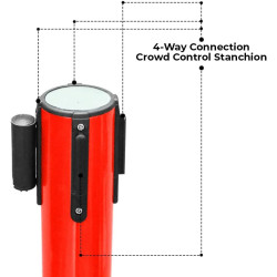 WBP01-Crowd Control Queue Barrier Post