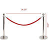 WBP02-Crowd Control Queue Barrier Post