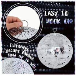 WDB01-Disco Ball Silver Rotating Glass for DJ