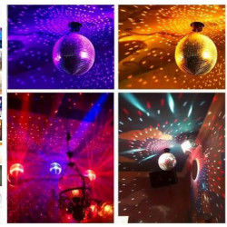 WDB01-Disco Ball Silver Rotating Glass for DJ