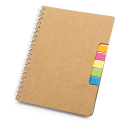 Eco Friendly Spiral Note Book with Pen & Sticky Notes