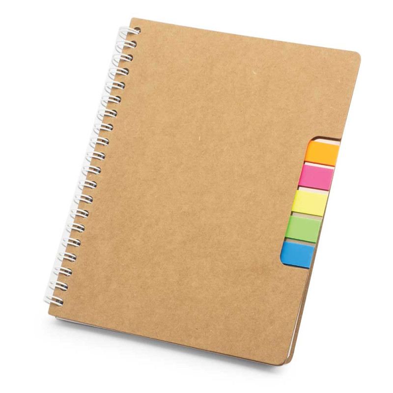 Eco Friendly Spiral Note Book with Pen & Sticky Notes