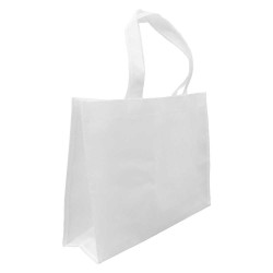 Horizontal A4 white non woven bag
