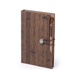 Wood Notebook With Pen