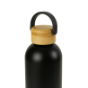 Stainless Steel Bottle with Bamboo Accents