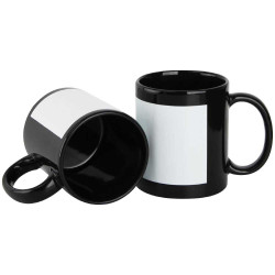 Black Ceramic Mugs with Printing