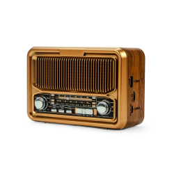 Vintage Design Bluetooth Speaker with Radio and Solar Panel