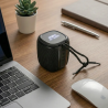 Portable Bluetooth Speakers, Light-Up Logo, Hands-Free Call with Lanyard