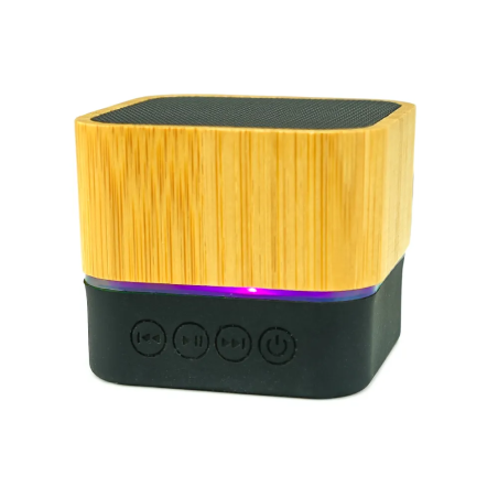 Cube Bamboo Bluetooth Speaker