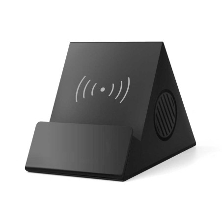 Bluetooth Speaker, 5W Wireless Charger & LED LOGO