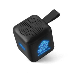 Mini Cube Bluetooth Speaker with Light-up Logo
