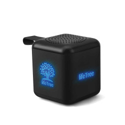 Mini Cube Bluetooth Speaker with Light-up Logo