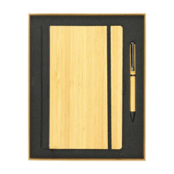 Bamboo A5 Size Notebook And Pen