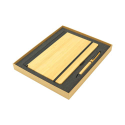 Bamboo A5 Size Notebook And Pen