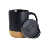 WMG 01 - CERMIC MUG WITH LID & CORK BASE
